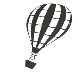 Metal Hot Air Balloon Wall Decor